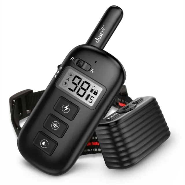 2in1 Remote Dog Training Bark Collar Rechargeable
