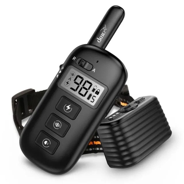 2in1 Remote Dog Training Bark Collar Rechargeable