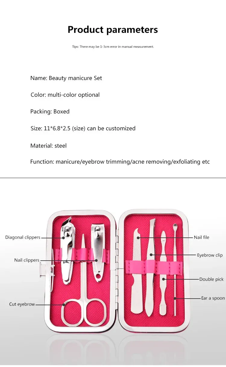 7 Piece Beauty Tool Kit