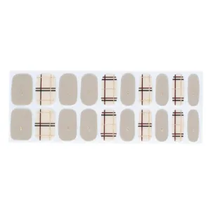 Academic - Plaid Nails - Gel Nail Wraps