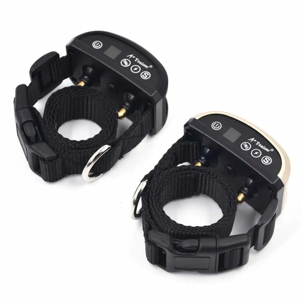 Anti Bark Dog Training Collar - Vibration / Electric Shock / Sound For Dogs IP7 waterproof