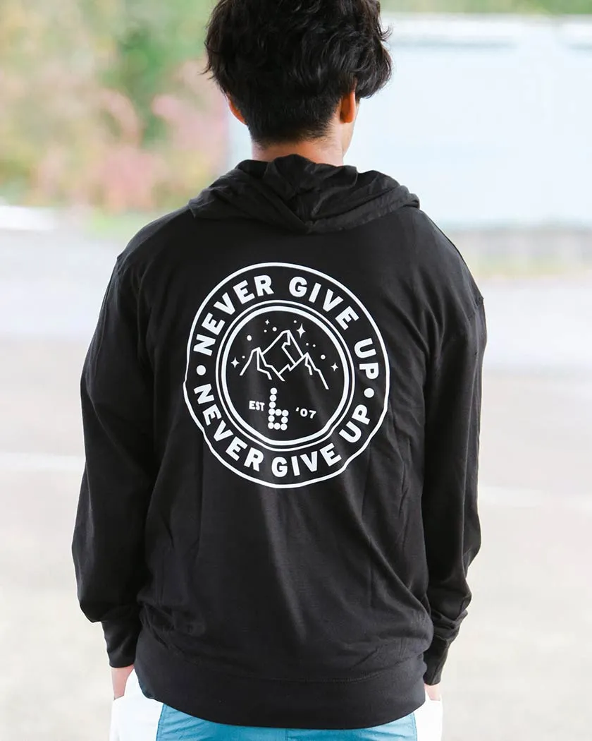 Braille Skateboarding Never Give Up Tee Shirt Hoodie