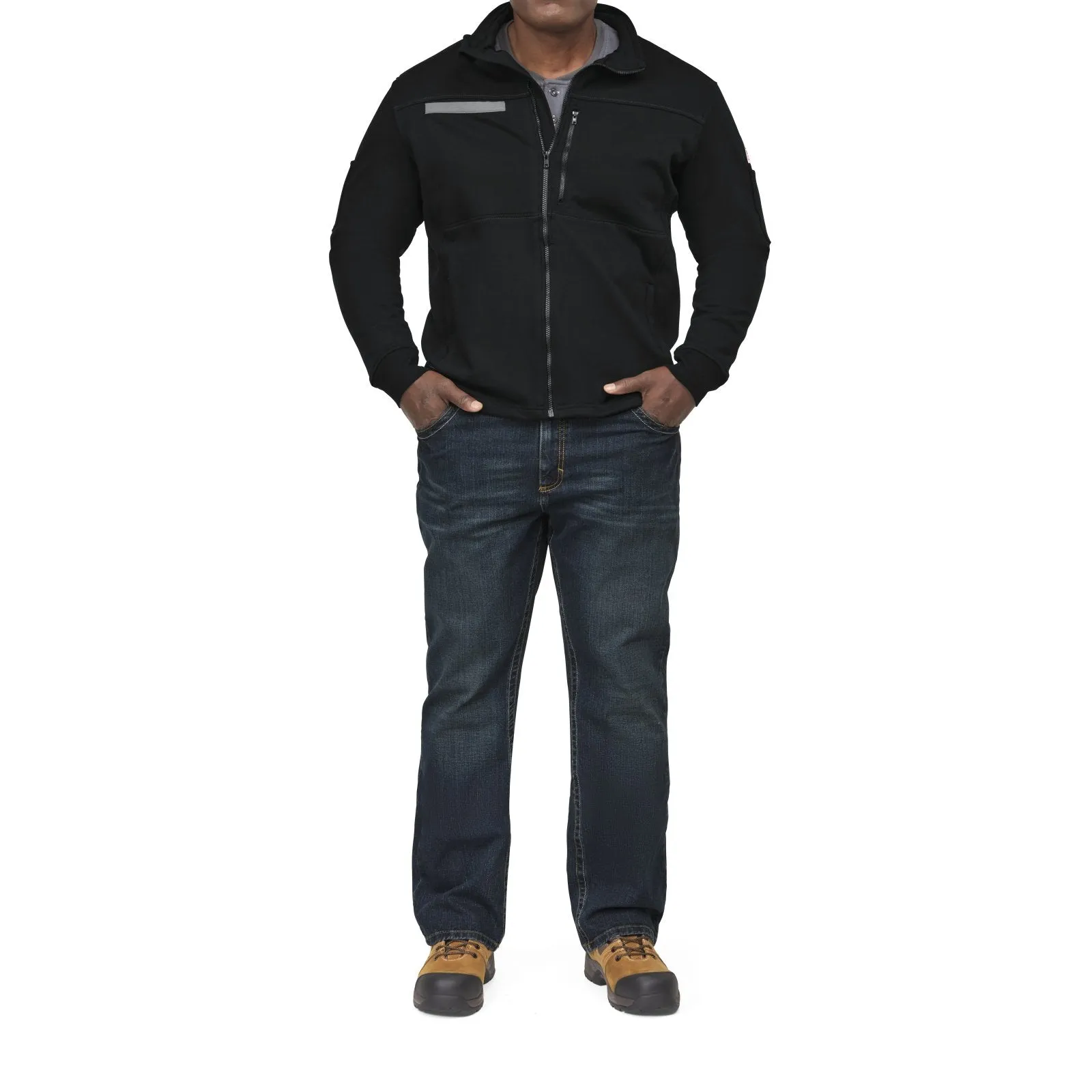 Bulwark Men's Fleece FR Zip-Up Jacket