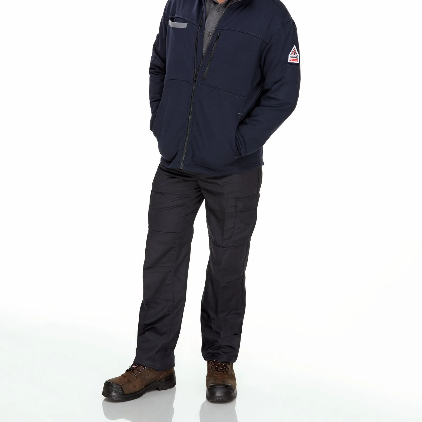 Bulwark Men's Fleece FR Zip-Up Jacket