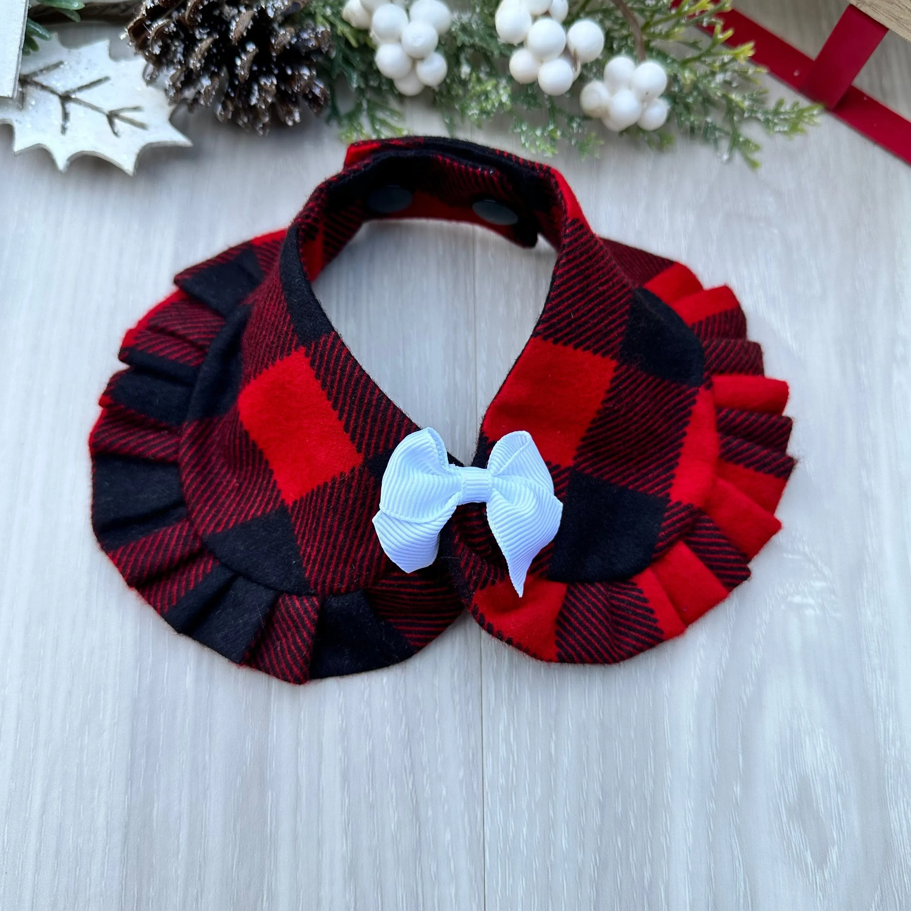 Christmas Dog Bandana, Buffalo Plaid