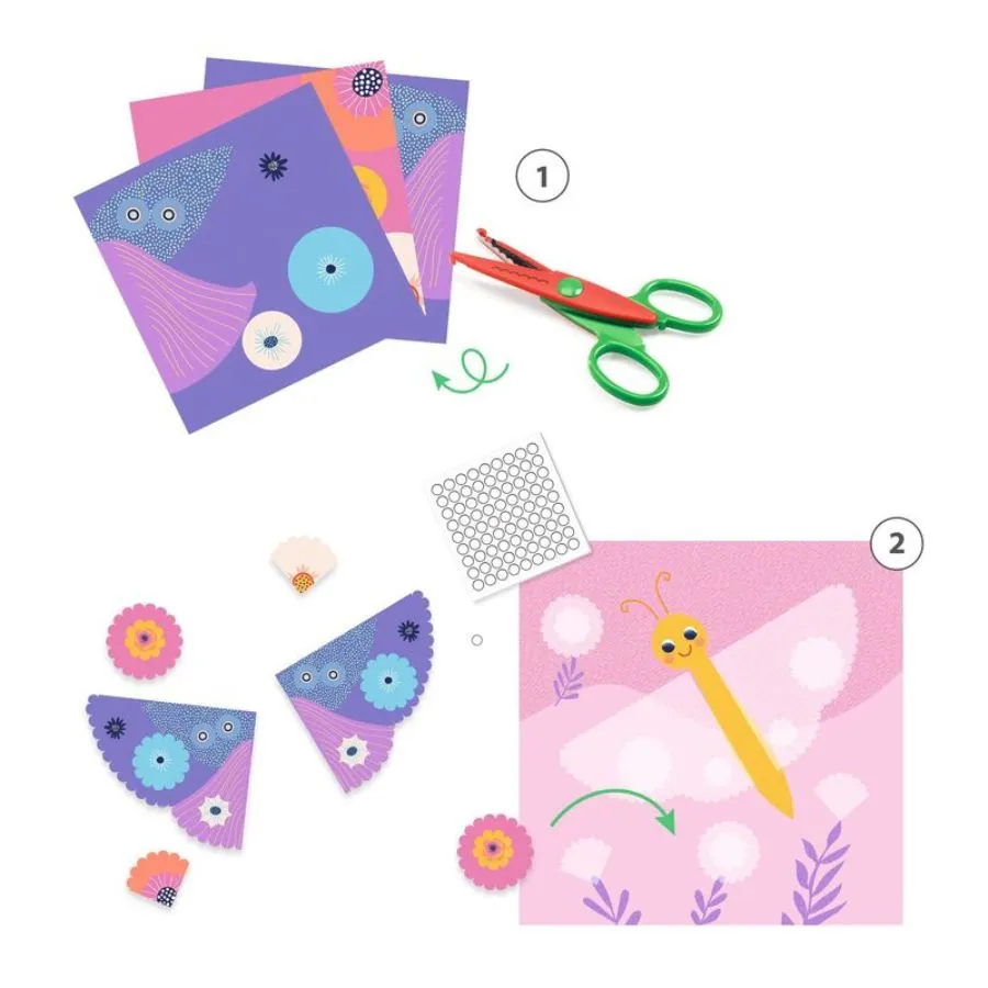 Djeco - Crinkle Cutting Collage Set