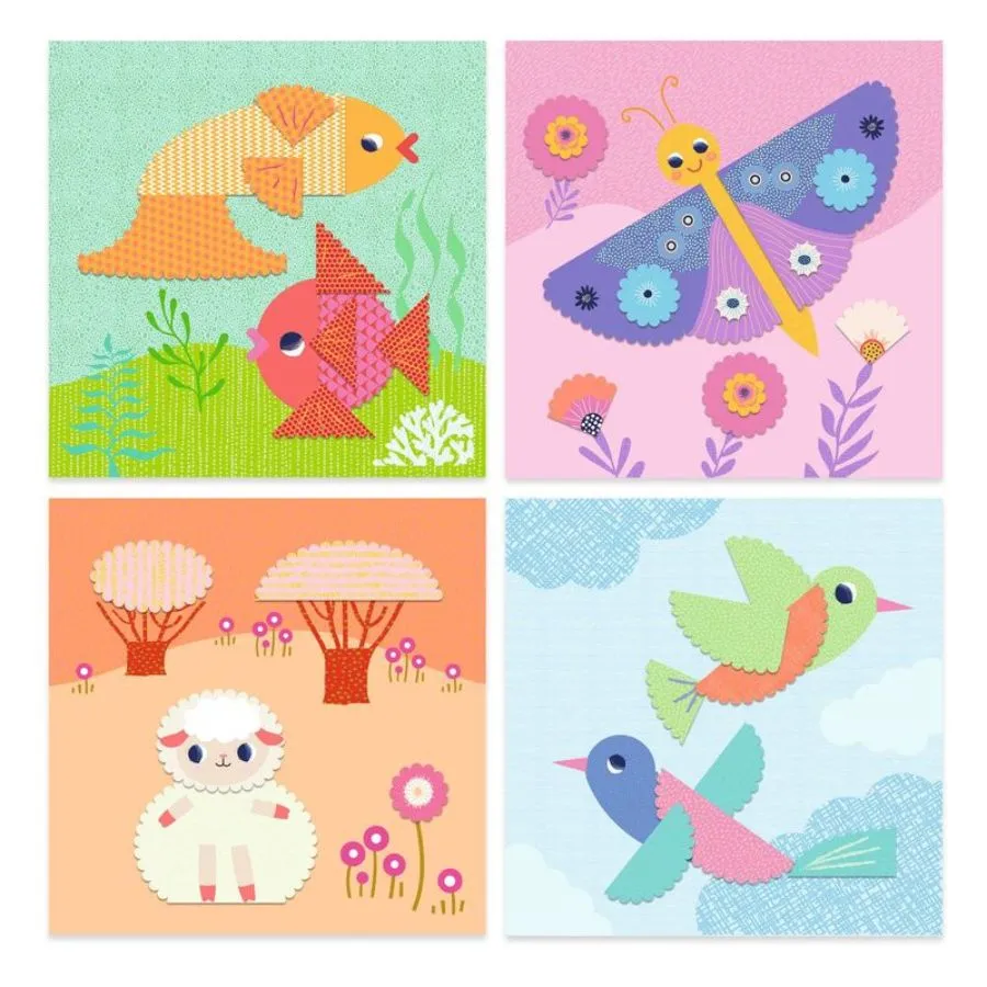 Djeco - Crinkle Cutting Collage Set