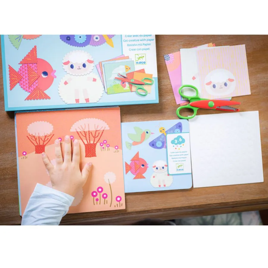 Djeco - Crinkle Cutting Collage Set