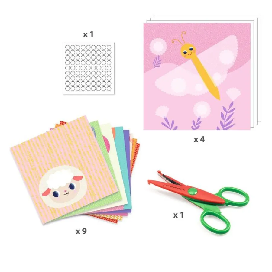 Djeco - Crinkle Cutting Collage Set