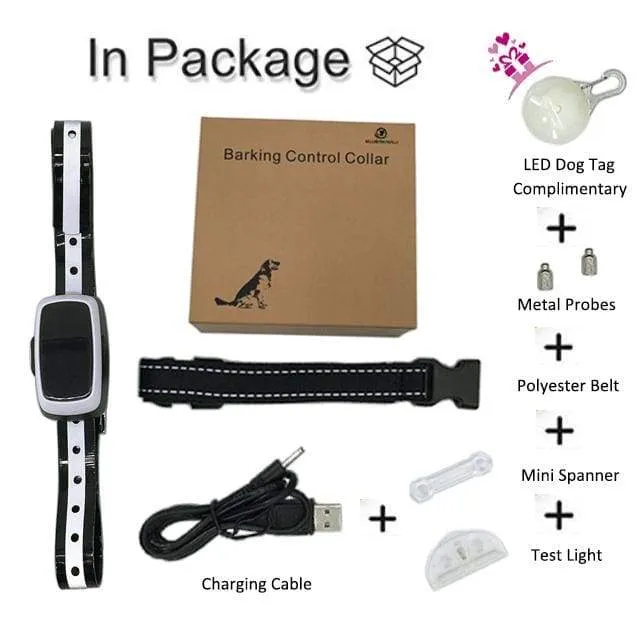 Dog Training Collar Shock or No Shock color WHITE