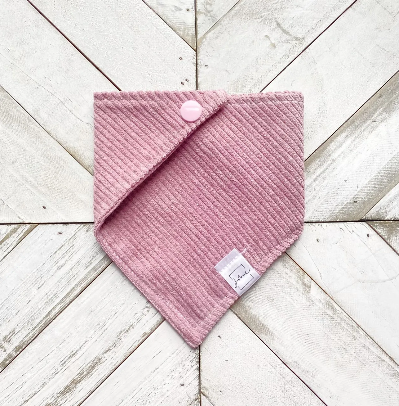 Dusty Rose Corduroy Pet Bandana