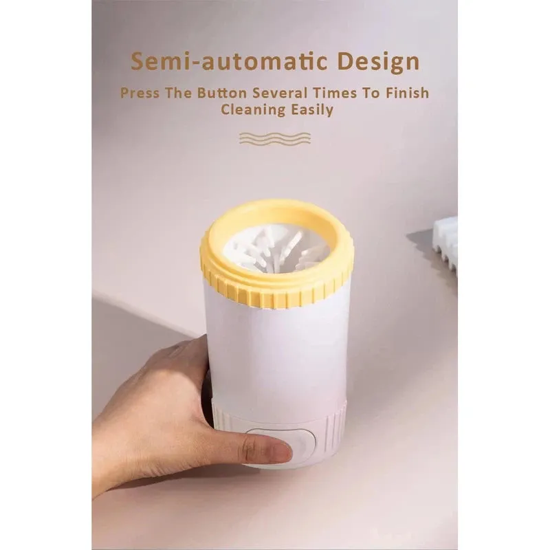 Easy Clean Dog Paw Washer with Soft Silicone Bristles