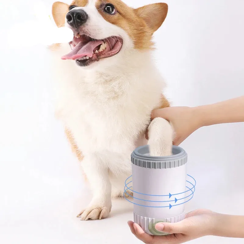 Easy Clean Dog Paw Washer with Soft Silicone Bristles