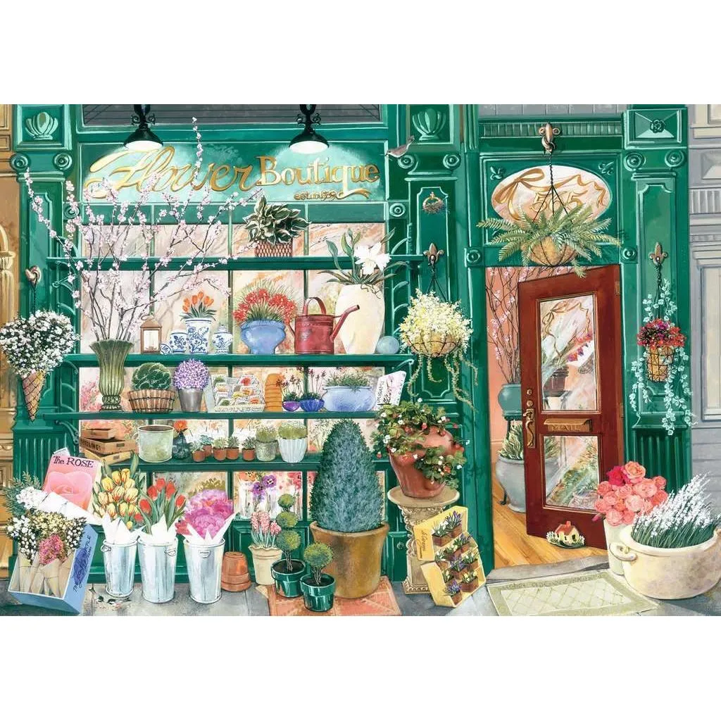 Flower Shop - 300 Large Piece Jigsaw Puzzle