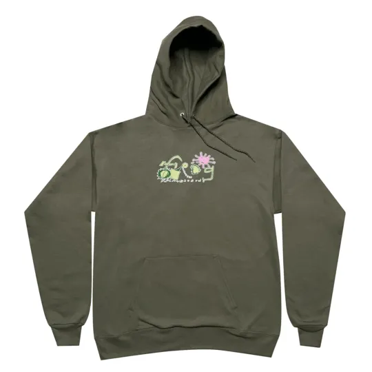 Frog Skateboards Splat Logo Hoodie - Olive