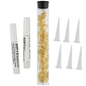 Gold Sparkle Feline Medium Nail Caps by Soft Claws