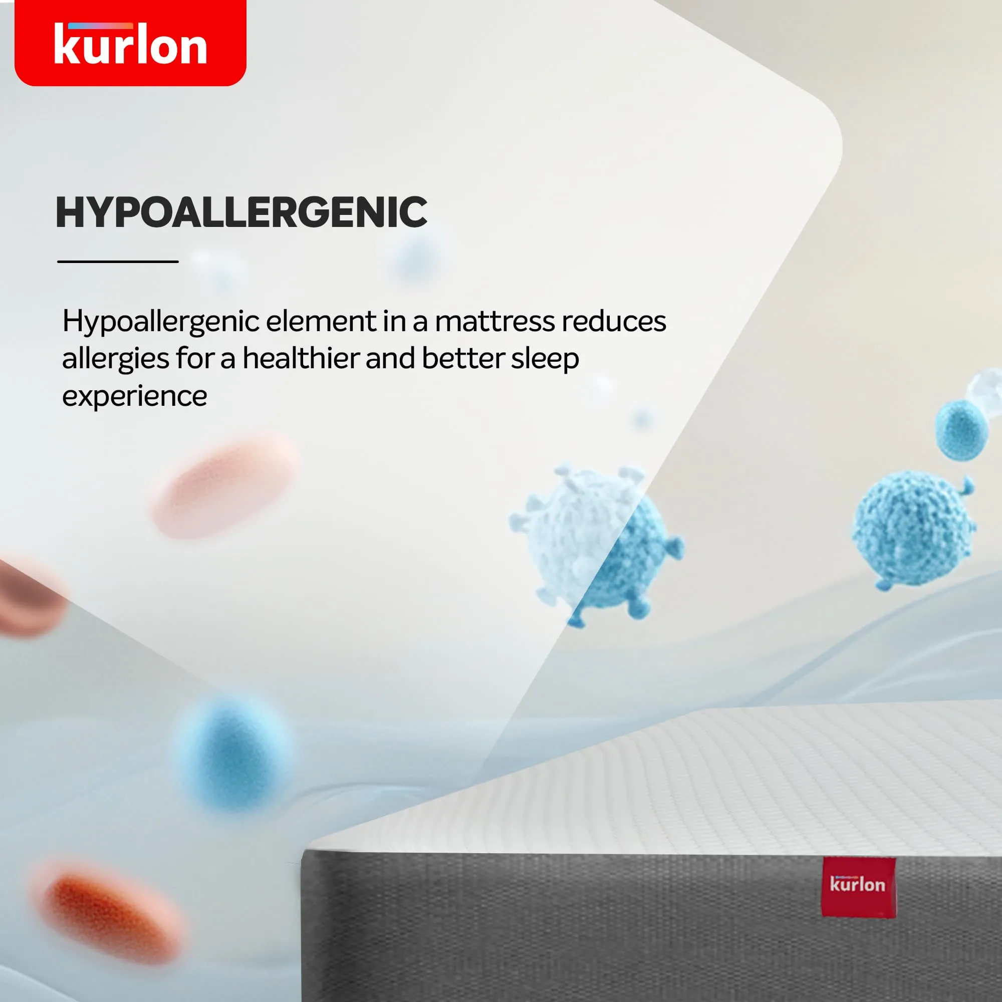 Kurl-On Orthopedic Mattress | High Density (HR) Foam | Memory Foam | Queen Size Mattress | Medium Firm | Back & Spine Support | 78x60x8 Inches5 Yrs Warranty