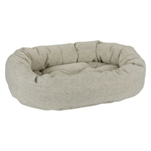 Micro Jacquard Donut Bolstered Dog Bed — Natura