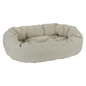 Micro Jacquard Donut Bolstered Dog Bed — Natura