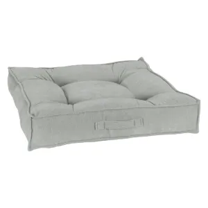 MicroVelvet Square Piazza Dog Bed — Oyster
