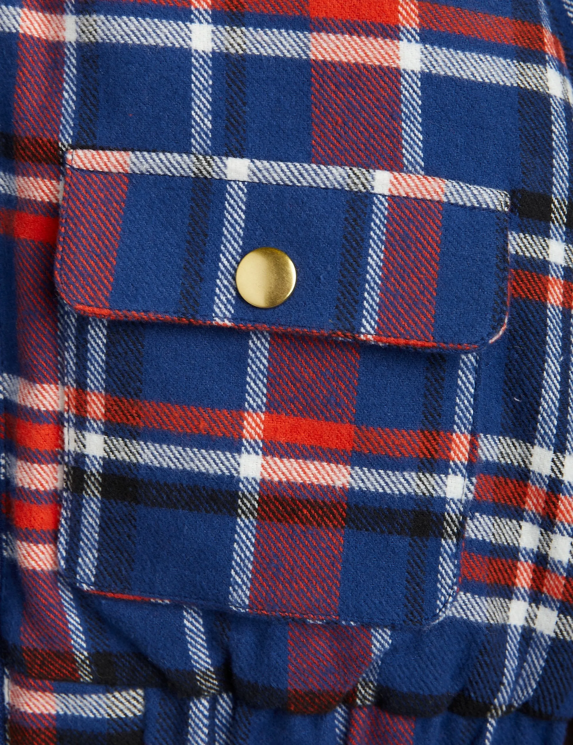 Mini Rodini Check Flannel Reversible Flannel Jacket