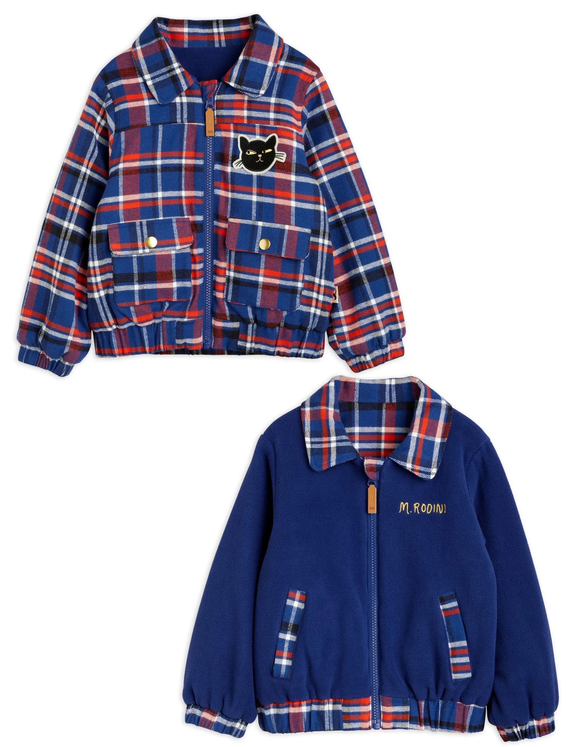 Mini Rodini Check Flannel Reversible Flannel Jacket