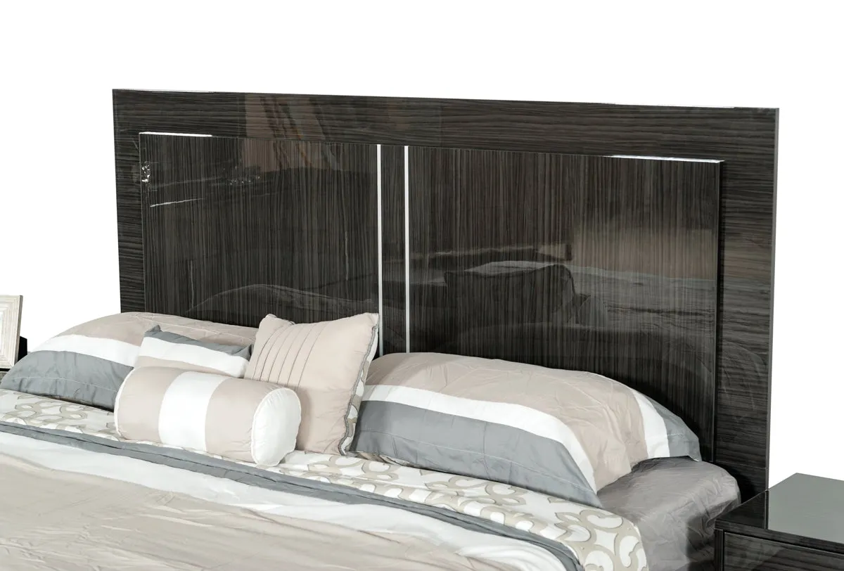 Modrest Ari Italian Modern Grey Bed