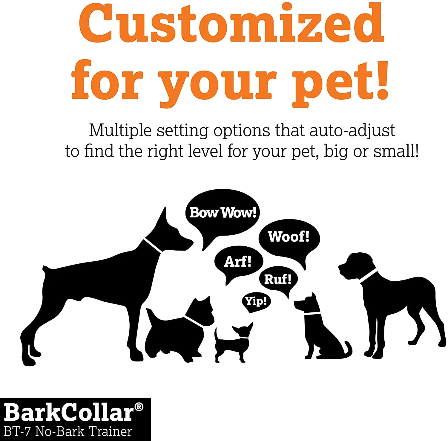 No Bark Dog Training Collar - Vibration - DogWatch BT-7 No-Bark Training Collar