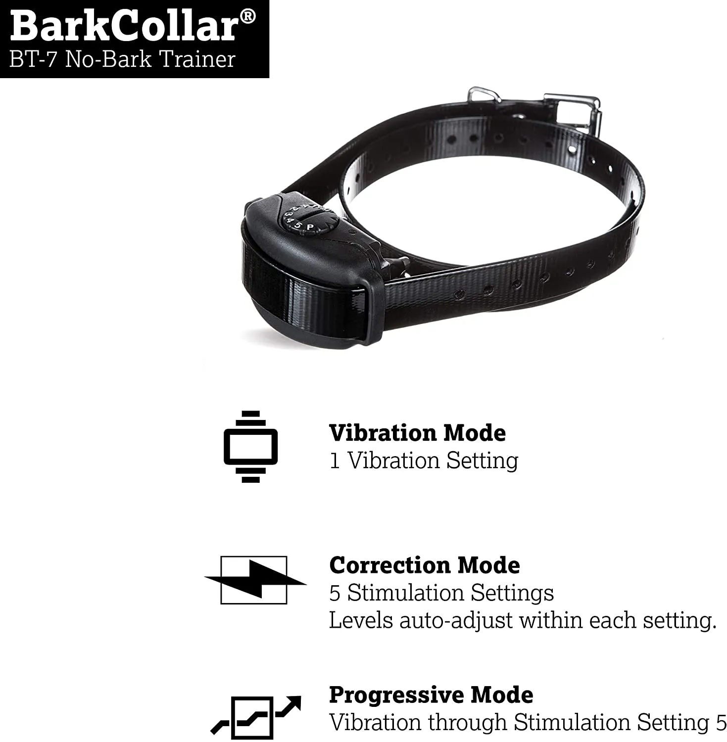 No Bark Dog Training Collar - Vibration - DogWatch BT-7 No-Bark Training Collar