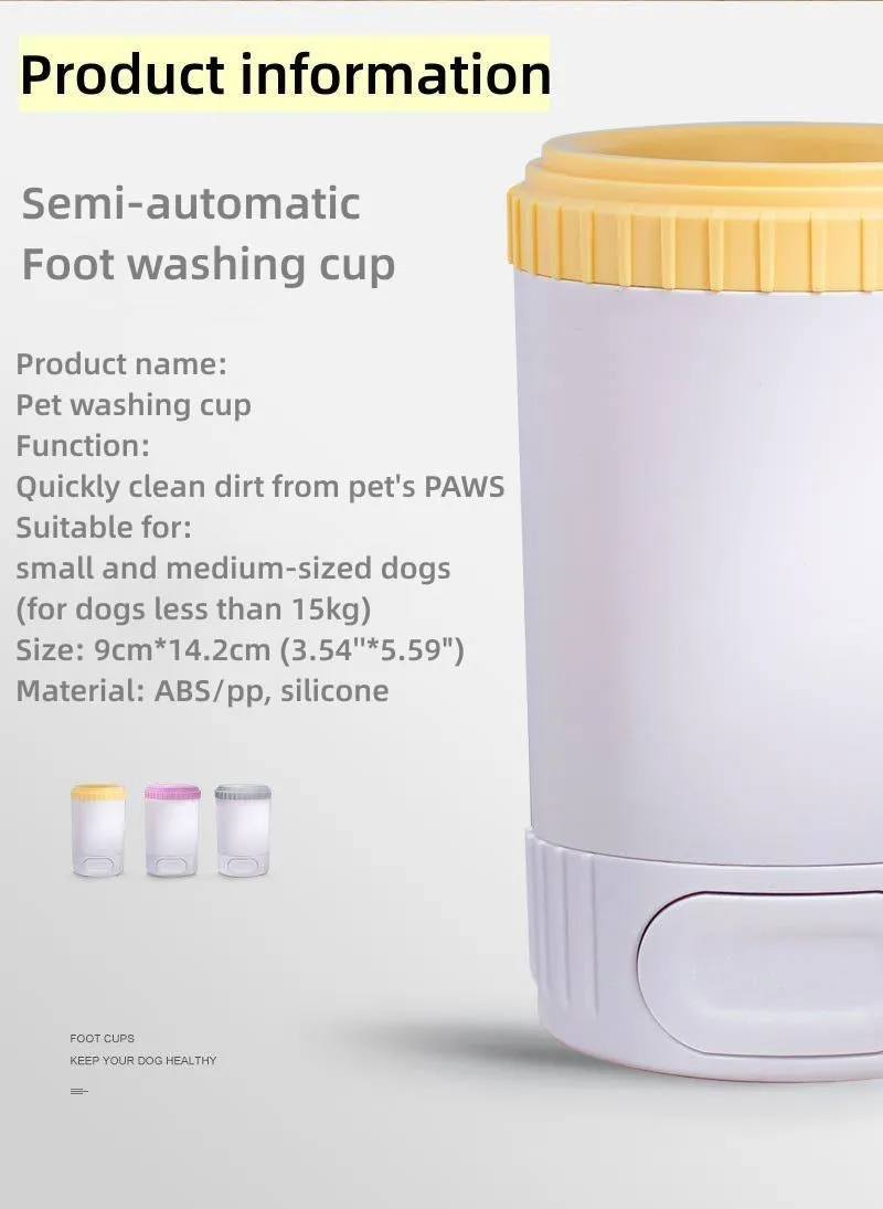 Pet Paw Washing Accesories Cup Dog Paw Cleaner Ideal Gift