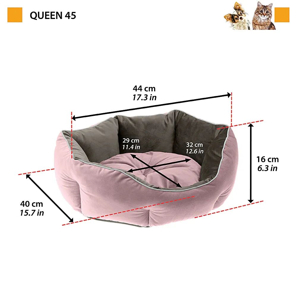 QUEEN Velvet sofa for cats and dogs. Soft padding.