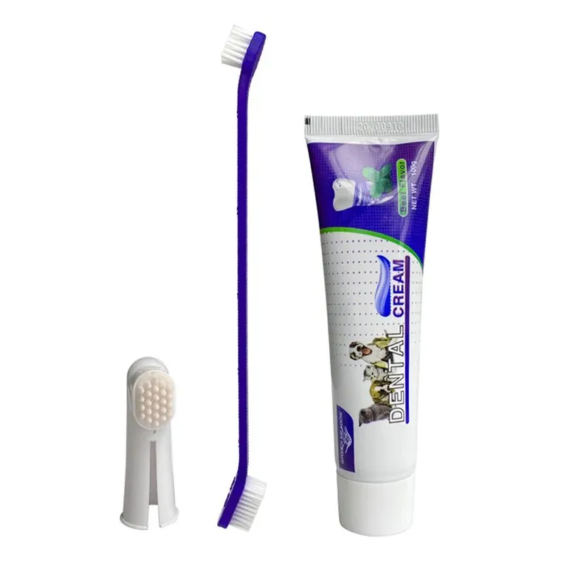 Small Pet Toothpaste Set: Oral Care for Dogs and Cats