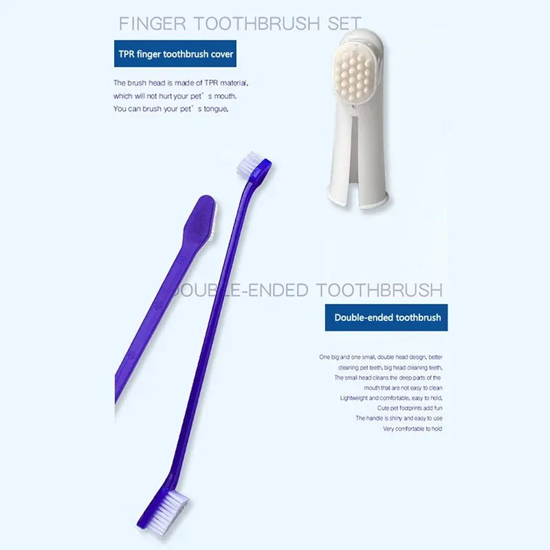 Small Pet Toothpaste Set: Oral Care for Dogs and Cats