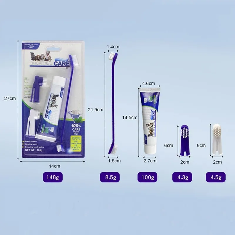 Small Pet Toothpaste Set: Oral Care for Dogs and Cats