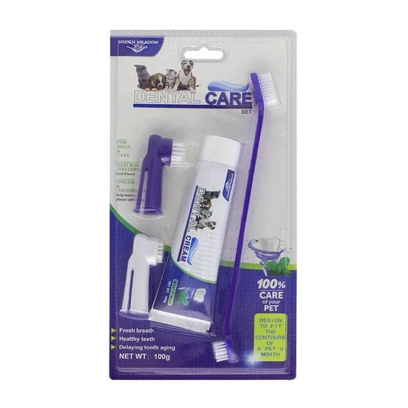 Small Pet Toothpaste Set: Oral Care for Dogs and Cats